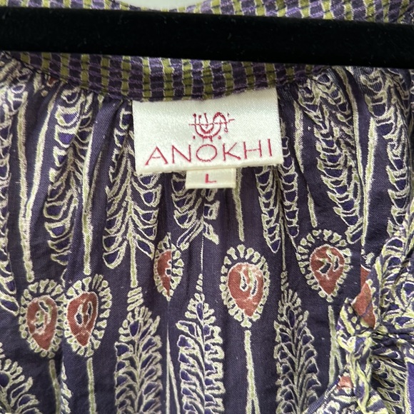 Hand block printed tank - Picture 2 of 3